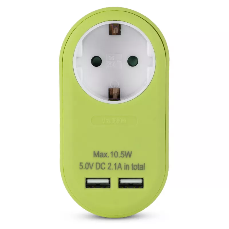 ENTAC Kontaktdakšas adapteris ar 2x USB-A Laima