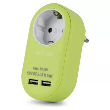 ENTAC Kontaktdakšas adapteris ar 2x USB-A Laima