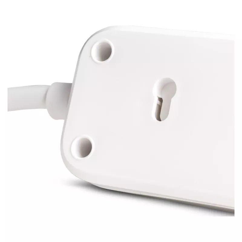 ENTAC pagarinātājs 4 kontaktligzdas ar 1x USB-A un 1x USB-C, 1,5 m balts