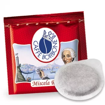 Caffè Borbone Miscela Rossa 44mm ESE kafijas kapsulas 50 iepakojums, 7,2 g katra