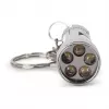 ENTAC 5 LED Keychain Flashlight Silver