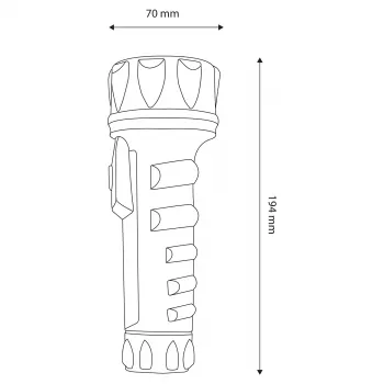 ENTAC EFL-2D-PL Lukturis 2D Plastmasa Melns