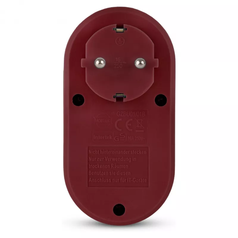 ENTAC sienas kontaktdakšas adapteris ar 2x USB-A bordo krāsā
