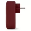ENTAC sienas kontaktdakšas adapteris ar 2x USB-A bordo krāsā