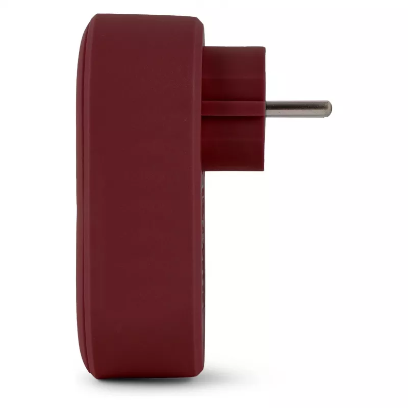 ENTAC sienas kontaktdakšas adapteris ar 2x USB-A bordo krāsā