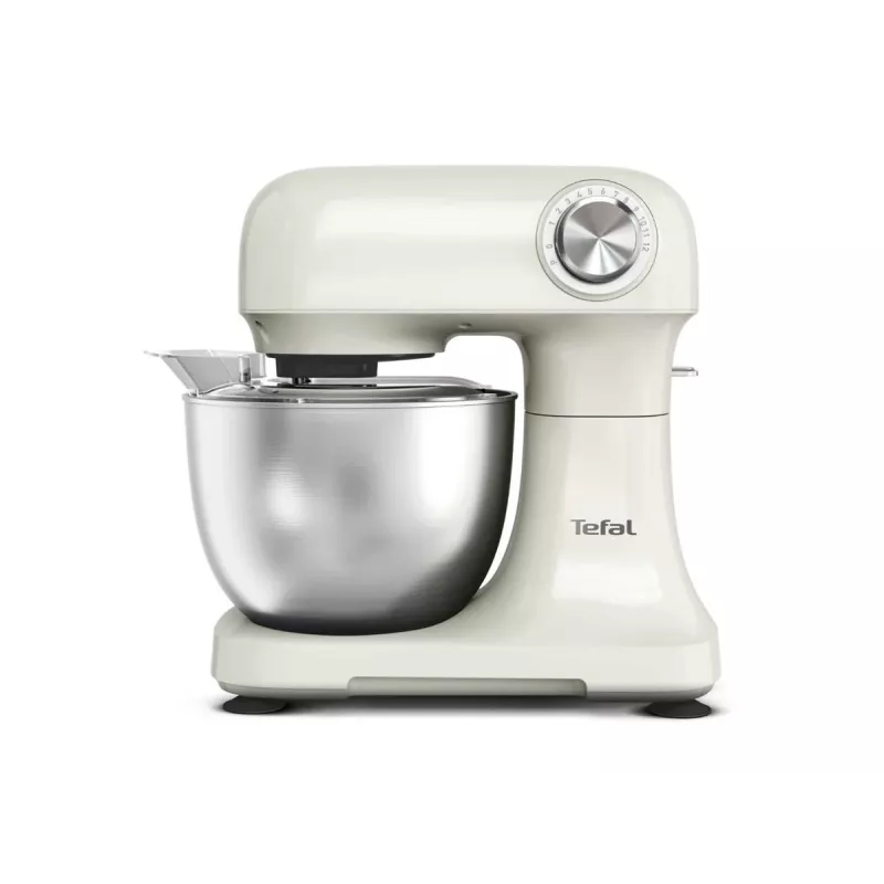 TEFAL QB140AF0 Bake Easy Stenda mikseris, 500 W, 12 ātrumi, 3,5 L bļoda, bēšs