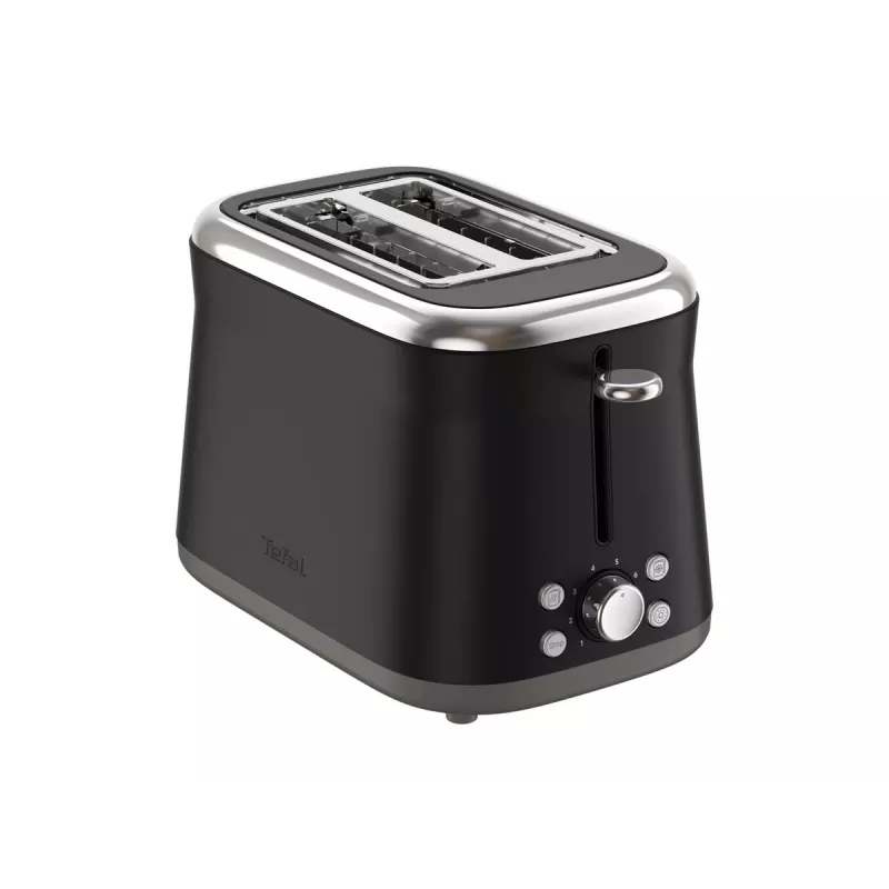 TEFAL Toaster TT7208E0 Collection Retro 850 W 2 Slots Stainless Steel Black
