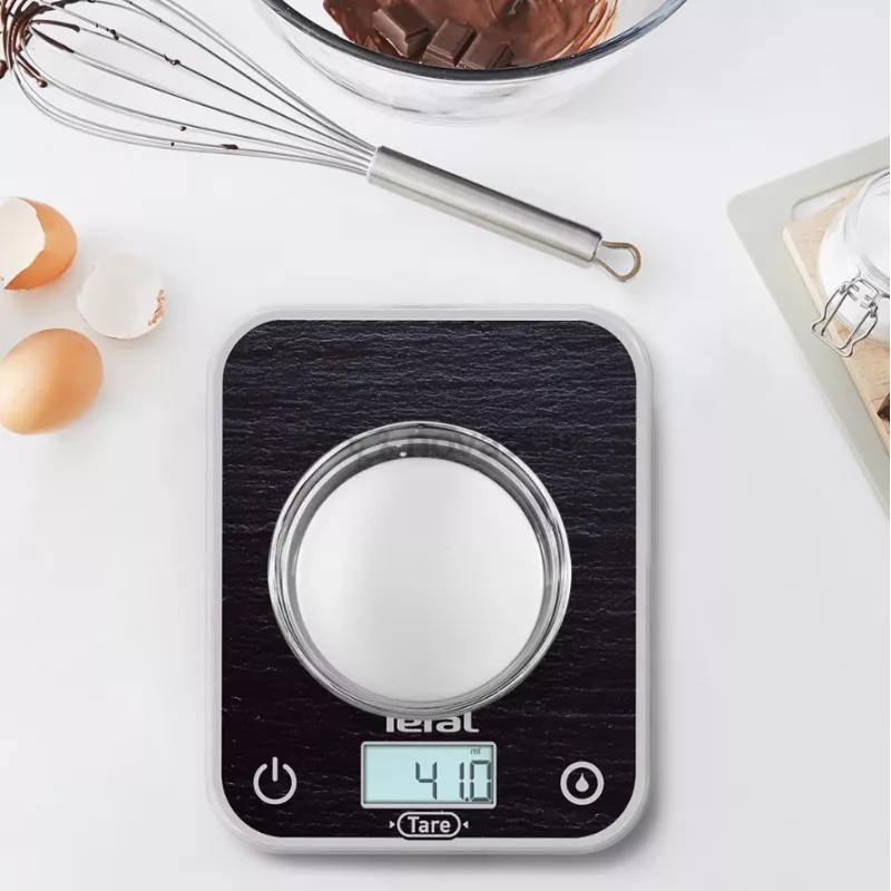 TEFAL virtuves svari BC50D2V0 Optiss - digitālie LCD, 5 kg ietilpība, melni