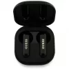 Guess 4G Metal Logo True Wireless Stereo Bluetooth Earbuds ar uzlādes futrāli (Melna)