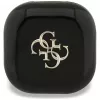 Guess 4G Metal Logo True Wireless Stereo Bluetooth Earbuds ar uzlādes futrāli (Melna)