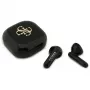 Guess 4G Metal Logo True Wireless Stereo Bluetooth Earbuds ar uzlādes futrāli (Melna)