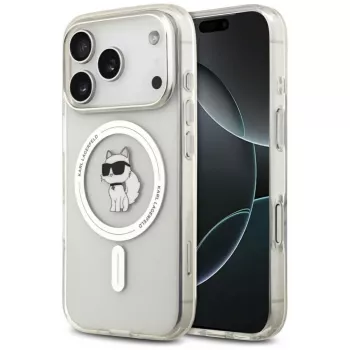 Karl Lagerfeld IML Choupette MagSafe Case for Apple iPhone 17 Pro Max, Transparent