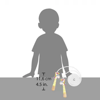 Janod Applepop Unicorn Jump Rope ar koka rokturiem 3+