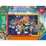 Ravensburger Kinderpuzzle Paw Patrol 3 Dino Movie (2x 12 gabali)