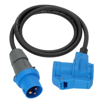 Brennenstuhl CEE adaptera kabelis 230V 16A 1,5m H07RN-F 3G2.5 melns