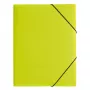 Pagna Elastic Band Document Folder A3 PP 3 Flaps Lime Green