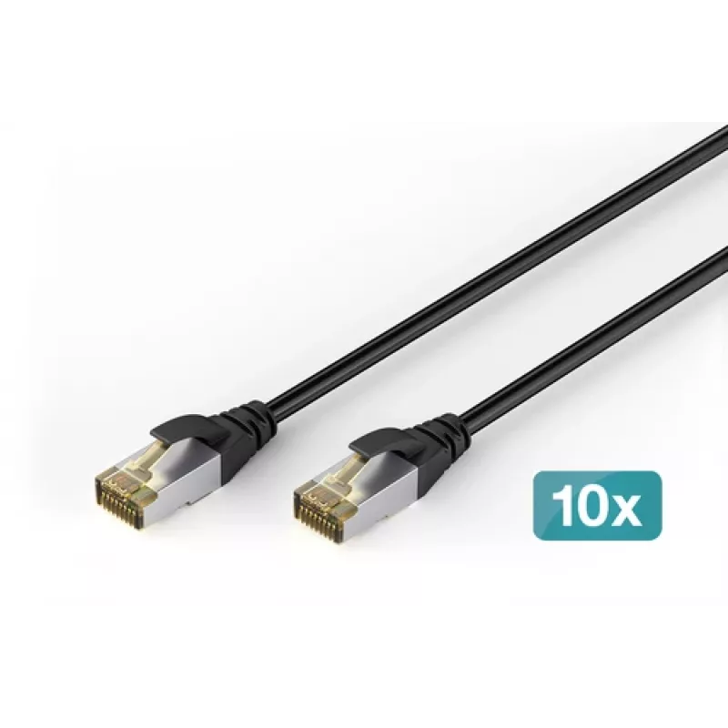 DIGITUS CAT 6A S-FTP Outdoor Patch Cable, Cu, PE, 10 pcs