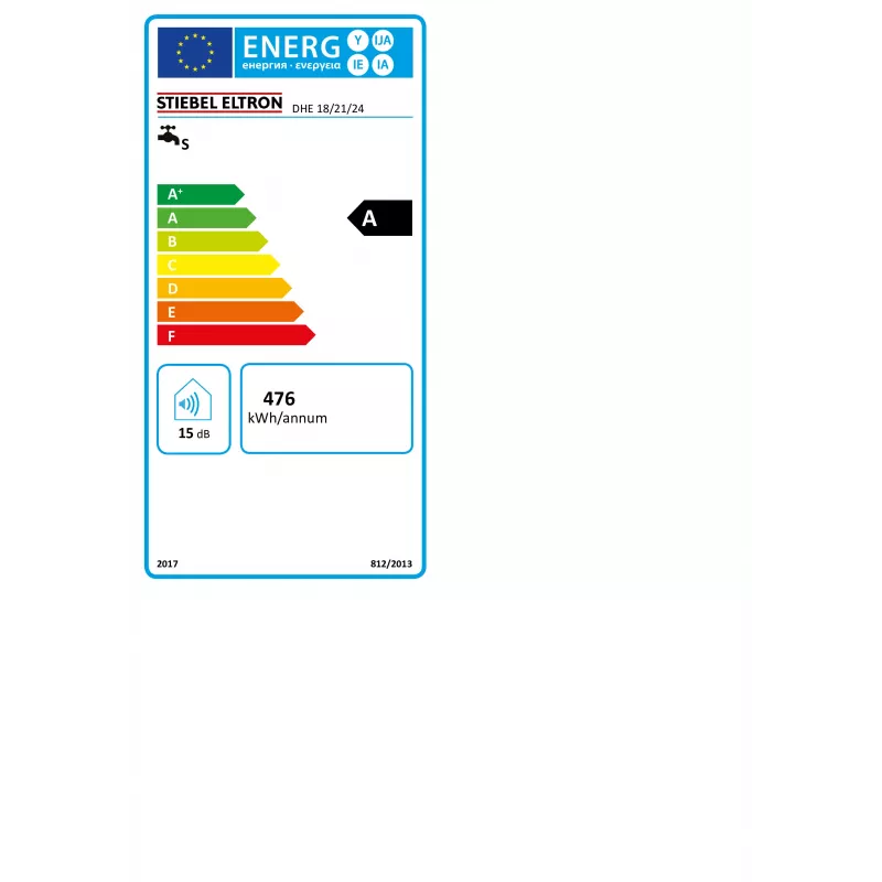 STIEBEL ELTRON STE DHE 18/21/24 Pilnībā elektroniskais caurplūdes ūdens sildītājs 18/21/24 kW