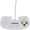 Retro Games The Gamepad White - Vadu USB spēļu panelis PC, Mac, ZX Spectrum, THEC64, THEA500 Mini - Digitālais D-Pad, 10 pogas, 1,8 m kabelis