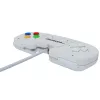 Retro Games The Gamepad White - Vadu USB spēļu panelis PC, Mac, ZX Spectrum, THEC64, THEA500 Mini - Digitālais D-Pad, 10 pogas, 1,8 m kabelis