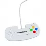 Retro Games The Gamepad White - Vadu USB spēļu panelis PC, Mac, ZX Spectrum, THEC64, THEA500 Mini - Digitālais D-Pad, 10 pogas, 1,8 m kabelis
