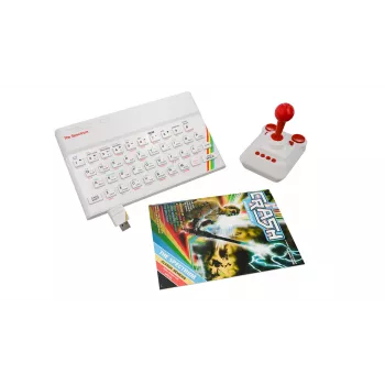 Retro Games The Spectrum White Edition - ZX Spectrum HD konsole ar džoistiku un 40+ iepriekš ielādētām spēlēm