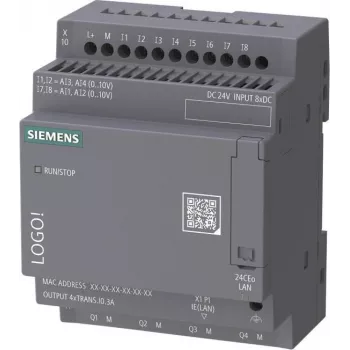 Siemens LOGO! 24 CEo bāzes modulis bez displeja, 24V līdzstrāva