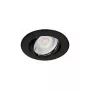 SYNERGY21 LED Iebūvējamais Prožektors Phos Grozāms Apaļš Melns CCT Pārslēdzams 7W 550lm