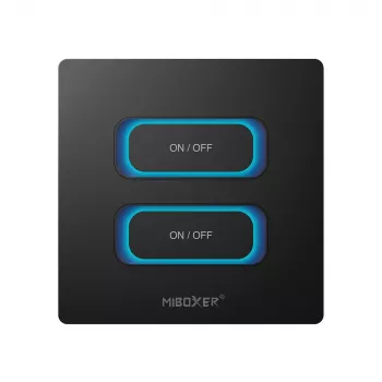 MIBOXER ESW2B 2-Gang Smart Switch LED Remote Control with WiFi and 2,4GHz Motion Sensor and Dimmer