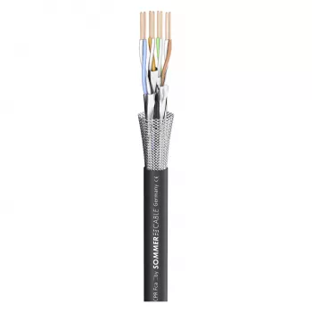 Sommer Cable SC-Mercator CAT.7 PUR tīkla kabelis, PUR, Ø 6,4 mm, melns, pārdod pa metriem (581-0071)