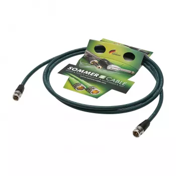Sommer Cable SC-Vector PLUS 1.2/4.8 DZ UHD video savienojuma kabelis, BNC spraudnis – BNC spraudnis, NEUTRIK, zaļā krāsā, 10 m (DZGR-1000-GN-SW)