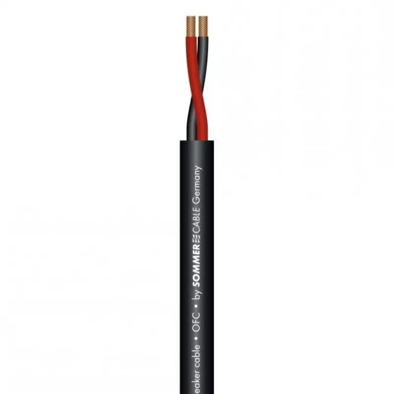 Sommer Cable 425-0051 Meridian Mobile SP225 Skaļruņu kabelis 2x2,5 mm² PVC Melns 7,0 mm