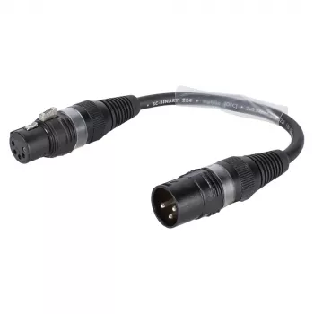 Sommer Cable adaptera kabelis, XLR 3 kontaktu spraudnis – XLR 5 kontaktu ligzda, melnā krāsā, 0,15 m (B2WSU0015-SW)