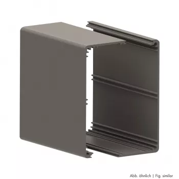Sommer Cable SYKP-1 Kasešu Profils (2U, 1 BE, Dziļums 68 mm) - Melns
