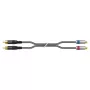 Sommer Cable SC-Onyx 2025 MKII stereo RCA kabelis, nesimetrisks, 2 x 1 x 0,25 mm², RCA – RCA, HICON, melnā krāsā, 2,5 m (ON8D-0250-SW)