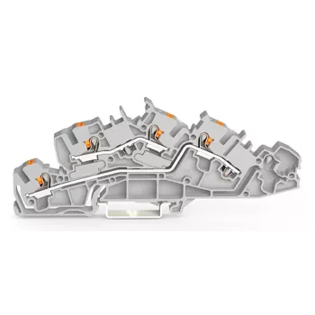 WAGO Sadales kārba 2205-7642 Spailes bloks ar spiedpogu 4 mm² Pelēks