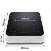 MEDION LIFE Induction Hob MD 18490 (Melns/Balts, 2000 vati)