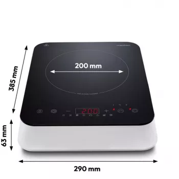 MEDION LIFE Induction Hob MD 18490 (Melns/Balts, 2000 vati)