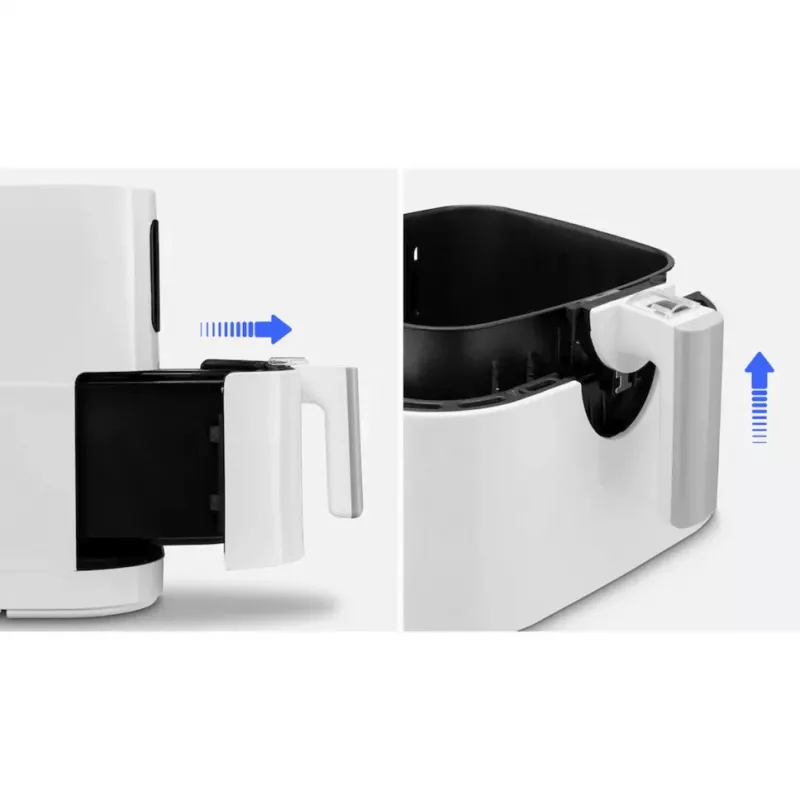 MEDION Air Fryer Life MD 11740 E40 XL (Matte White, 2150 W, 5.2 L Basket)