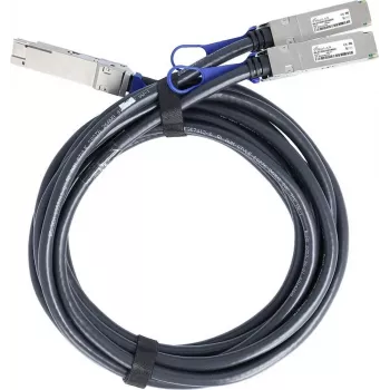 BlueLAN saderīgs NVIDIA 980-9I98I-00V002 pasīvs 200Gb/s QSFP56 uz 2x100Gb/s QSFP56 InfiniBand HDR tiešā pieslēguma sadalīšanas kabelis, 2 metri, AWG26
