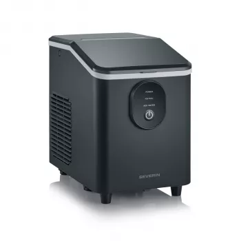 SEVERIN EZ 7415 Ledus gabaliņu automāts, 12 kg/24h, 2,1 L tvertne, Nerūsējošais tērauds/Melns