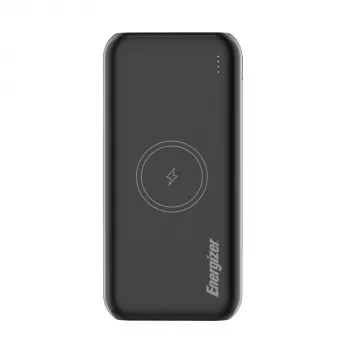Energizer 20000 mAh USB-C PD Qi 22.5W Power Bank, Melns