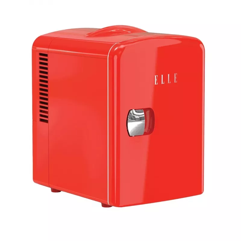 ELLE Home ESDAF101RDEU Mini Ledusskapis 4L Sarkans