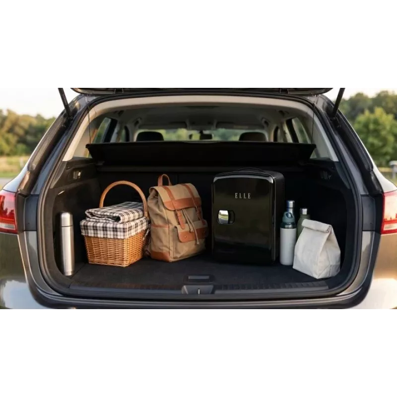 ELLE Home ESDAF101BKEU Mini Ledusskapis 4L Melns