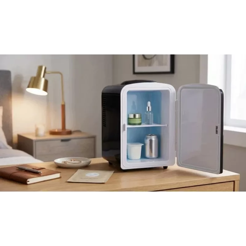 ELLE Home ESDAF101BKEU Mini Ledusskapis 4L Melns