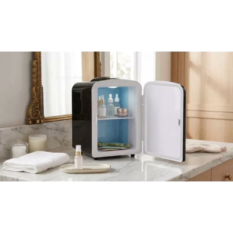 ELLE Home ESDAF101BKEU Mini Ledusskapis 4L Melns