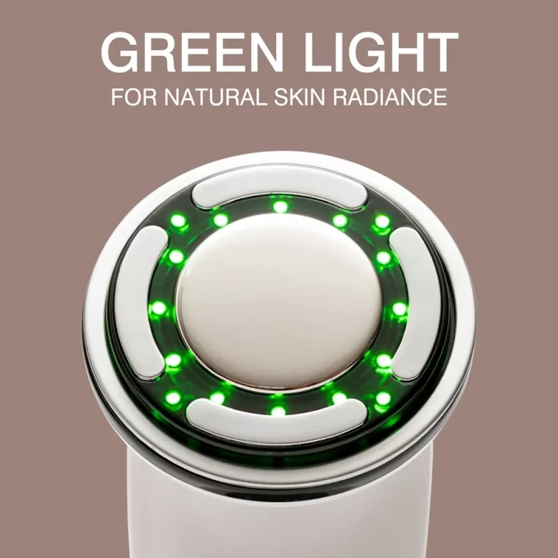 RIO FCAA-EU/1,0 Facemask LED - sarkanā, zilā, zaļā gaismas terapija, 150 LED, uzlādējams