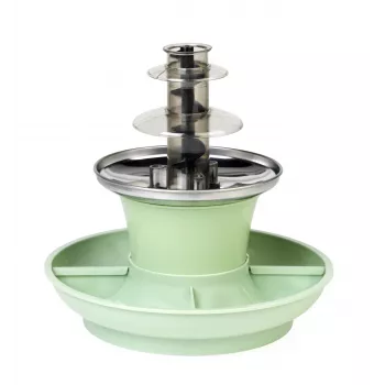 Giles & Posner EK6662GSGRVDE 3-Tier Electric Chocolate Fountain 900g Capacity 90W Black/Silver