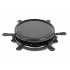 Giles & Posner EK4511GV2VDE Galda Raclette Grils 1200 W 8 personām Melns/Sudrabs