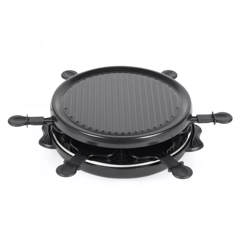 Giles & Posner EK4511GV2VDE Galda Raclette Grils 1200 W 8 personām Melns/Sudrabs